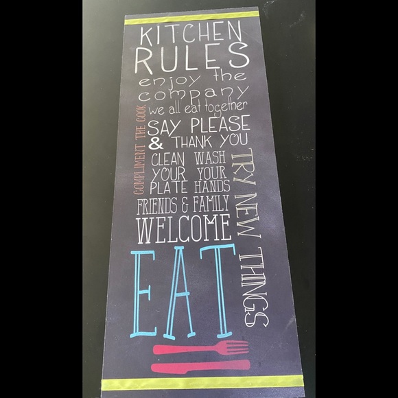 Kitchen Rules sign - Picture 2 of 3